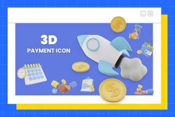 Paiement 3D Icon Pack