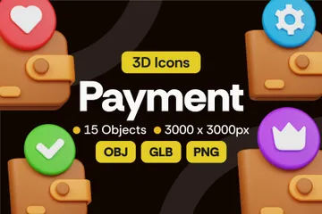 Paiement Pack 3D Icon