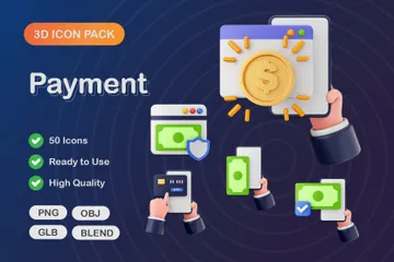 Paiement Pack 3D Icon