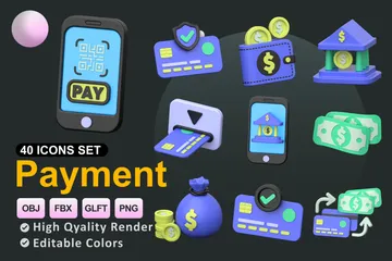 Paiement Pack 3D Icon