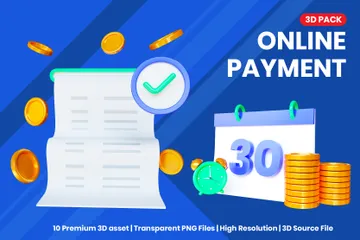 Paiement en ligne Pack 3D Icon