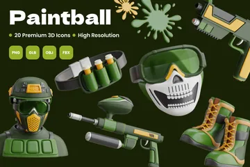 Paintball 3D Icon Pack