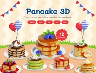 Pancake 3D Icon Pack