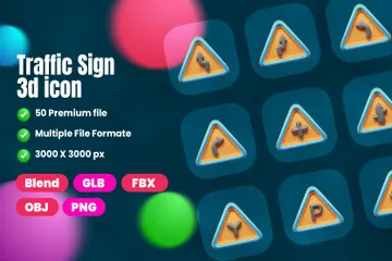 Panneau de signalisation et symbole Pack 3D Icon