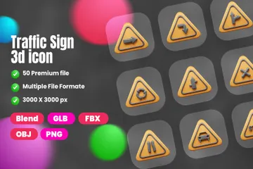 Panneau de signalisation et symbole Pack 3D Icon