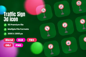 Panneau de signalisation et symbole Pack 3D Icon