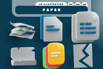 Papel Pacote de Icon 3D