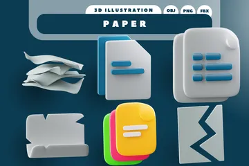 Papier 3D Icon Pack