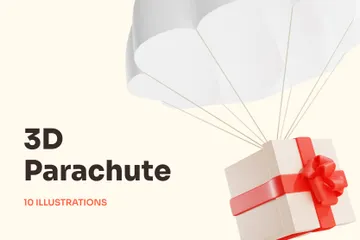 Paracaídas Paquete de Illustration 3D