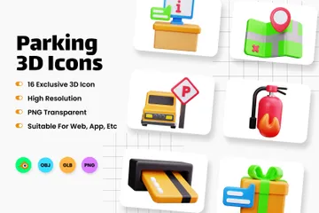 Parking Pack 3D Icon