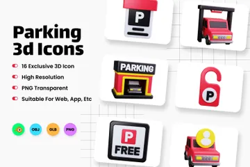 Parking Pack 3D Icon