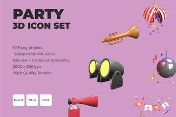 Party 3D Icon Pack