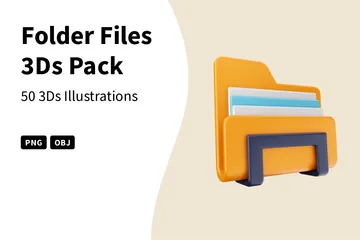 Arquivos de pasta Pacote de Icon 3D