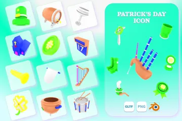 PATRICK‘S DAY 3D Icon Pack