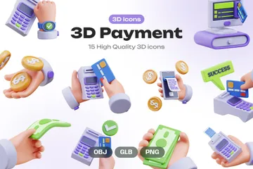 Payment 3D Icon Pack