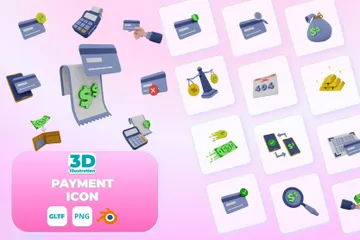 PAYMENT 3D Icon Pack