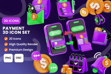 Payment 3D Icon Pack