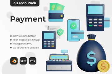 Payment 3D Icon Pack