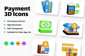 Payment 3D Icon Pack