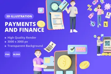 Payment And Finance Vol V 3D Illustration Pack