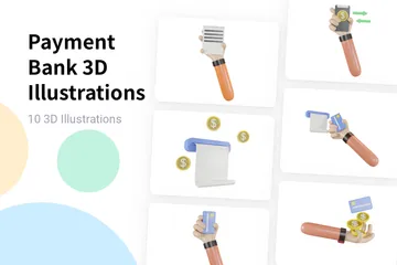 Payment Bank 3D Illustration Pack