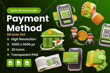 Payment Method 3D Icon Pack