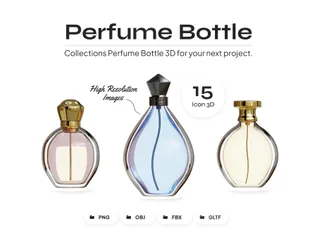Perfume Bottle 3D Icon Pack