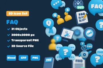 Perguntas frequentes 3D Icon Pack