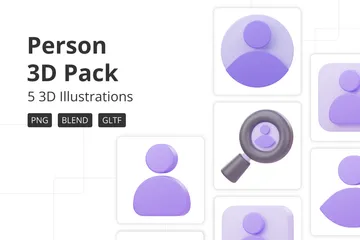 Person 3D Icon Pack