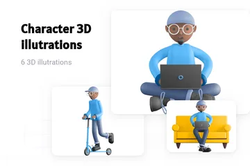 Personagem Pacote de Illustration 3D
