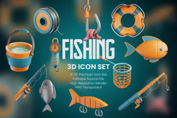 Pesca Paquete de Icon 3D