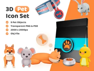 Pet 3D Illustration Pack