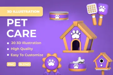 Pet Care 3D Icon Pack