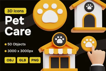Pet Care 3D Icon Pack