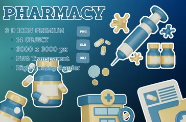 Pharmacie 3D Icon Pack