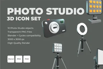 Photo Studio 3D Icon Pack