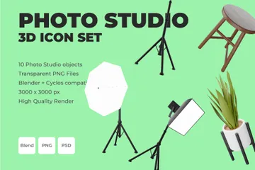 Photo Studio 3D Icon Pack