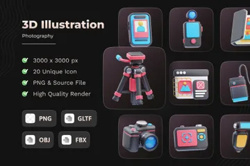 La photographie Pack 3D Icon