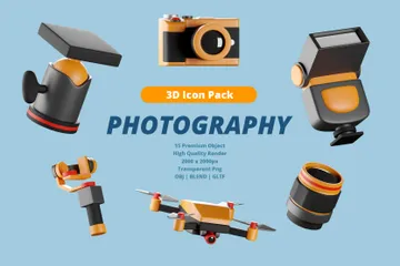 PHOTOGRAPHY 3D Icon Pack