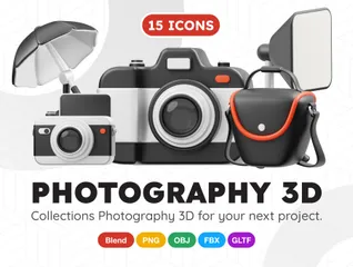 Photography 3D Icon Pack