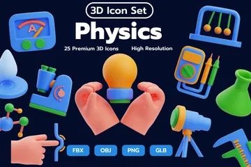 물리학 3D Icon 팩