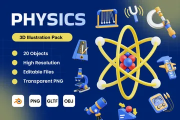 La physique Pack 3D Icon