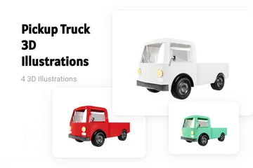 Pick-up 3D Illustration Pack