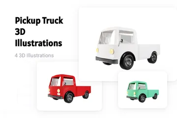 Pickup Truck 3D Illustration Pack