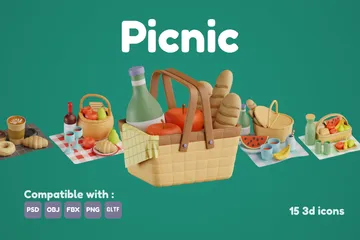 Picnic 3D Icon Pack
