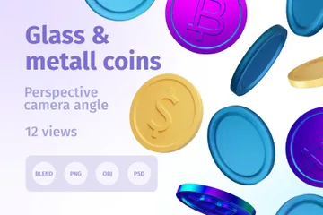 Pièces de monnaie 3D Icon Pack