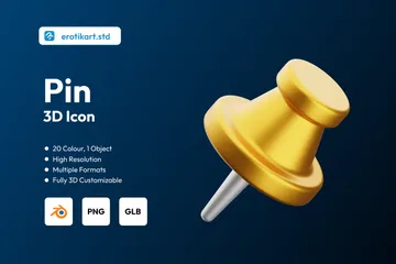 Pin 3D Icon Pack