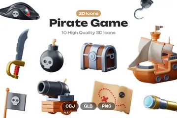 Piratas do jogo Pacote de Icon 3D