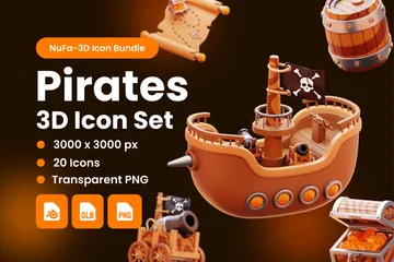 PIRATES 3D Icon Pack