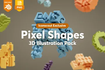 Pixels Pack 3D Icon
